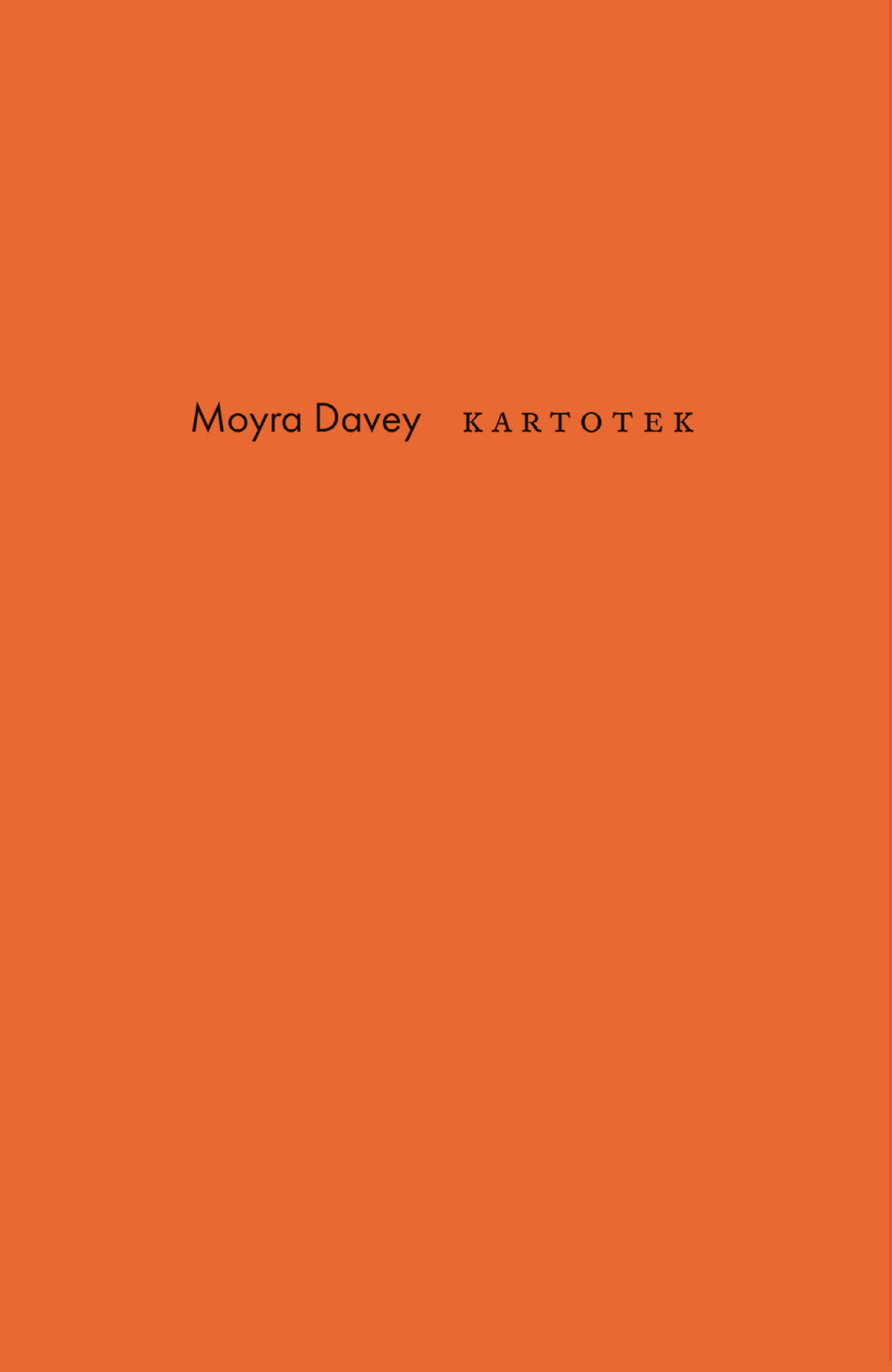 Moyra Davey, Kartotek